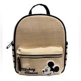 Disney Bags | Disney Beige Woven Mickey Mouse Backpack Bag | Color: Cream | Size: Os