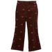 Lilly Pulitzer Bottoms | Lilly Pulitzer Brown Gallop Embroidered Horses Stretch Corduroy Flared Pants 14 | Color: Brown/Pink | Size: 14g