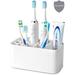 Latitude Run® Toothbrush Holder Plastic in White | 3.5 H x 6.7 W x 3.2 D in | Wayfair DFF7452CF7394C40B9B87333F0D4928F