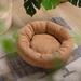 Tucker Murphy Pet™ Dog Bed, Round Donut, Anti Slip & Machine Washable Polyester in Brown | 5.5 H x 27 W x 27 D in | Wayfair