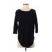 Express Long Sleeve Top Black Solid Tops - Women's Size X-Small