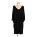 Nik and Nash Casual Dress - DropWaist: Black Solid Dresses - Women's Size Small