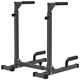 SELEWARE Solid Dip Bar, Adjustable Dip Station Home Gym Fitness Calisthenics Equipment, Multifunctional Strength Training Dip Stands With Push Up Bar for Tricep Dips, L-Sits, 800lbs Capacity (1 Pack)