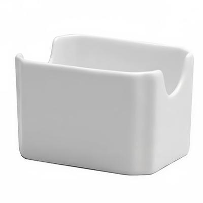 Oneida F8010000906 Rectangular Sugar Caddy - Porcelain, Bright White