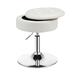 Costway Adjustable 360° Swivel Storage Vanity Stool with Removable Tray-White