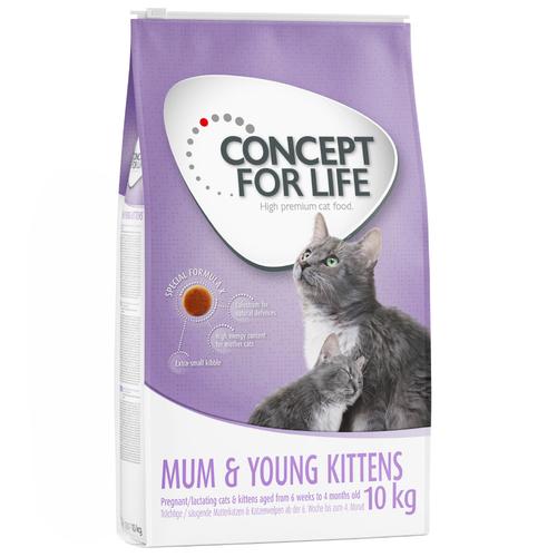 2x10 kg Mum & Young Kittens Concept for Life Trockenfutter