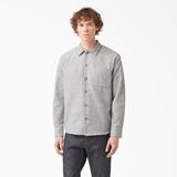 Dickies Men's 1922 Long Sleeve Shirt - Rinsed Silver Size XL (HL27)