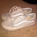 Vans Shoes | Light Heather Grey Lace Up Low Top Vans | Color: Gray/White | Size: 9