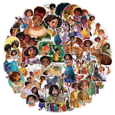 Disney Office | 50 Pc Disney Encanto Laptop, Bottle, Luggage Waterproof Vinyl Stickers Decals | Color: Blue/Purple | Size: 50 Pieces