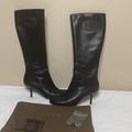 Gucci Shoes | Gucci Stiv Pelle S Cuoio Lifford Nero Black Zip Logo Tall Boots | Color: Black | Size: 8.5