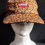 Levi's Accessories | "Levi's Strauss" Leopard Print Baseball Cap | Color: Orange/Yellow | Size: 56 Cm/22 In