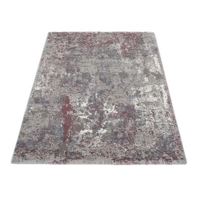 Teppich OCI DIE TEPPICHMARKE "Juwel Liray", lila (aubergine, beige), B:160cm H:20mm L:230cm, Kunstfaser, Teppiche, Kurzflor, Wohnzimmer, Marmor Optik, Hoch Tief Effekt Image