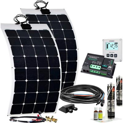 Solaranlage "Wohnmobil Solaranlage SPR-F 240W 12V EBL optional", schwarz (baumarkt), Solarmodule, Flexibles High-End Solarmodul Image