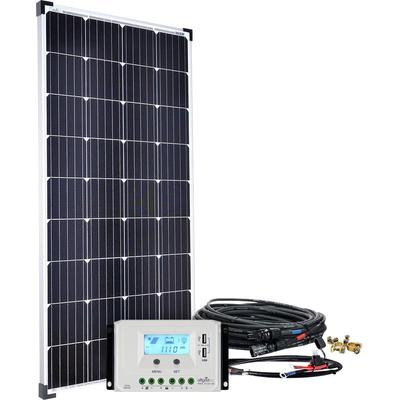 OFFGRIDTEC Solaranlage "basicPremium-XL 150W 12V/24V" Solarmodule schwarz (baumarkt) Solartechnik