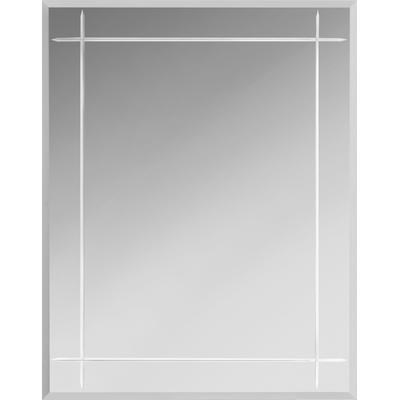 Badspiegel JOKEY "Karo", silber (silberfarben), Facettenschliff-dekorative Fräsungen, Spiegelglas, Spiegel, 70x90 Image