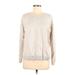 H&M Pullover Sweater: Tan Color Block Tops - Women's Size Small