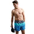 Badeshorts FEEL GOOD Gr. 8, Normalgrößen, bunt (marine, türkis) Herren Badehosen Badeshorts Strandshorts Bademode Bademäntel