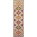 Heriz Serapi Runner Rug Handmade Geometric Beige Wool Carpet - 2'7" x 11'9"