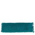 Coussin en coton aqua 35x100