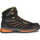 LOWA Herren Trekkingstiefel TREK EVO GTX MID, Größe 42 in SCHWARZ/FLAME