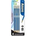 Bazic Mechanical Pencil Azure 0.7Mm Smooth Writing Pencils Lead Latex Free Eraser For Drafting Drawing Sketching (4/Pack) 1-Pack