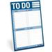 Knock Knock To Do Pad To-Do List Notepad for Daily Tasks Errands Notes 6 x 9-inches (Blue)