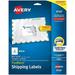 Avery Shipping Address Labels Inkjet Printers 100 Labels 3-1/2 x 5 Permanent Adhesive TrueBlock (8168) White