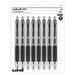 Black Retractable Gel Pens 8 Pack with Medium Points Uni-Ball 207 Signo Click Pens are Fraud Proof and the Best Office Pens Nursing Pens Business Pens School Pens and Bible Pens