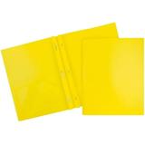 1Pcs Folder Stationery School Supplies A4 Size 3 Prongs 2 Pockets Binder Folder Plastic Pocket Folders with Prong File Folders with Pockets YELLOW