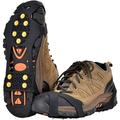 Aosijia Ice Snow Gripper Overshoes Spike Grips Cleats 10 Tooth Crampons Stretch Non-slip Footwear US11-14