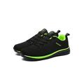 Woobling Mens Sneakers for Jogging Workout Fitness Lightweight Breathable Slip On Gym Athletic Tennis Shoes Black Green 6