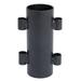 Iron Canopy Pole Holder Camping Travel Awning Rod Support Stand Windproof Fixed Tent Pole Holder Pegs Stand for Outdoor Camping Tent Black