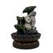 Buddha Fountain Tabletop Water Fountain for Decoration Decorative Sculpture with Water Flow Luck Keeping