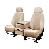 CalTrend Center 60/40 Split Bench O.E. Velour Seat Covers for 2007-2010 Chevy Tahoe - CV528-05RR Sandstone Premier Insert with Classic Trim