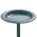 Winado Wild Bird Bath Resin Color Pedestal Birdbaths Dark Green Color