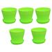 5PCS Plastic Planters Indoor Flower Plant Pots Mini Flower Seedlings Nursery Pot/Planter/Flower Pot with Pallet Modern Decorative Gardening Containers