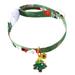 Dog Cat Collar Fashion Cute Soft Skin-friendly Christmas Tree Santa Claus Elk Pattern Pendant Charm Adjustable Collar Breakaway Costume Accessory for Kitten Kitty Cat Puppy Dog