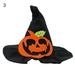 Pet Halloween Hat Funny Cute Pumpkin Bat Pattern Adjustable Pointed Wizard Cap Costume Accessories for Dog Cat Party Cosplay