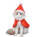 Deals Cat Dog Christmas Outfit Pet Costume Cape Santa Christmas Cat Clothes Cloak with Xmas Hat Soft and Cute Elk Style Apparel for Cats and Puppy Funny Christmas Pet Dress Up