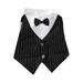 Pet Suit Bowtie Short Sleeve Cat Outfit Dog Wedding Suit Formal Shirt for Small Dogs