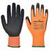 Portwest A625 Vis-Tex Cut Resistant Work Gloves PU Palm Coated Gloves Orange/Black X-Large