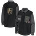 Women's WEAR by Erin Andrews Black/Gray Vegas Golden Knights Colorblock Button-Up Shirt Jacket