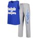 Women's Concepts Sport Gray/Royal Los Angeles Dodgers Wordmark Meter Muscle Tank Top & Pants Sleep Set