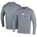 Men's Under Armour Gray Northwestern Wildcats Wrestling Arch Over Performance Long Sleeve T-Shirt