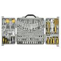 205pcs Socket Wrench Tool Set Integration Chrome Vanadium Forged Vehicle Tool Kit Mechanics Tool Set with Hex Key Wrench Nose Pliers Screwdriver Bit Holder Groove Joint Pliers Gray