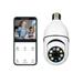 Big holiday Savings! WiFi Light Bulb Camera - 1080P Pan Tilt Wireless 2.4Ghz 360 Degree E27 Panoramic IP Camera Security Cameras With Vision Human Motion Detection And Alarm on Clearance