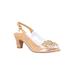 Women's Kerensa Pump by J. Renee in Clear Natural Gold (Size 6 1/2 M)