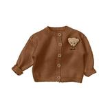 Baby Girls Boys Knitted Sweater Autumn Winter Long Sleeve Coat Tops Clothes