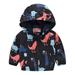 YDOJG Kids Clothing Toddler Kids Baby Grils Boys Long Sleeve Cartoon Print Zipper Hooded Coat Jacket