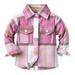 YDOJG Kids Clothing Kids Toddler Baby Boys Autumn Winter Flannel Shirt Jacket Plaid Cotton Long Sleeve Button Down Fall Cardigan Coat Clothes Outwear